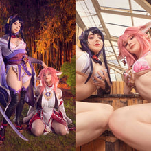 Load image into Gallery viewer, Yae Miko x Raiden Shogun  ft. EnaFox Bundle - Digital Download