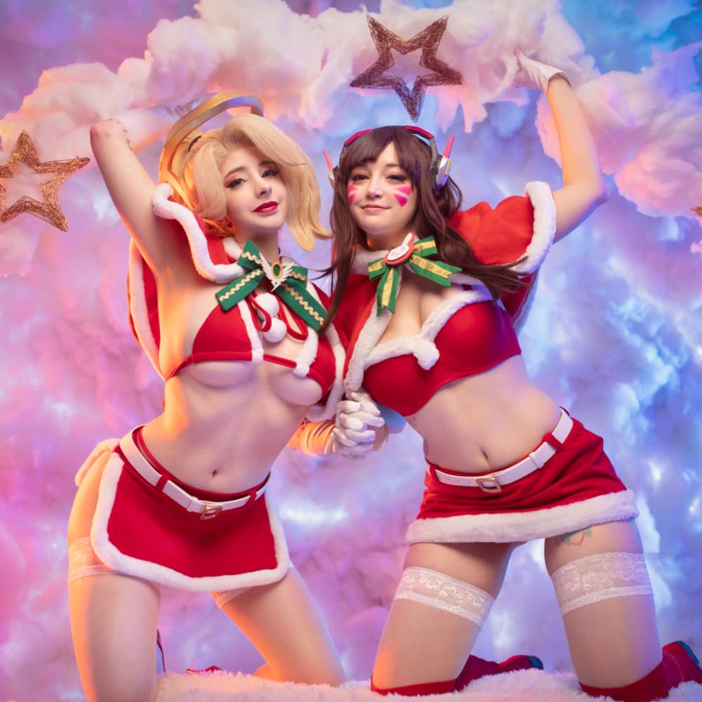 Christmas Dva x Mercy (ft. shiba_crafting) HD Photoset - Digital Download
